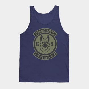 German Shepherd K9 Patch (subdued) Tank Top